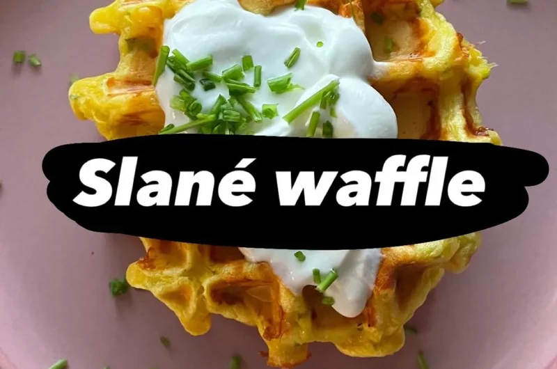 Slané waffle s pažítkou pre deti