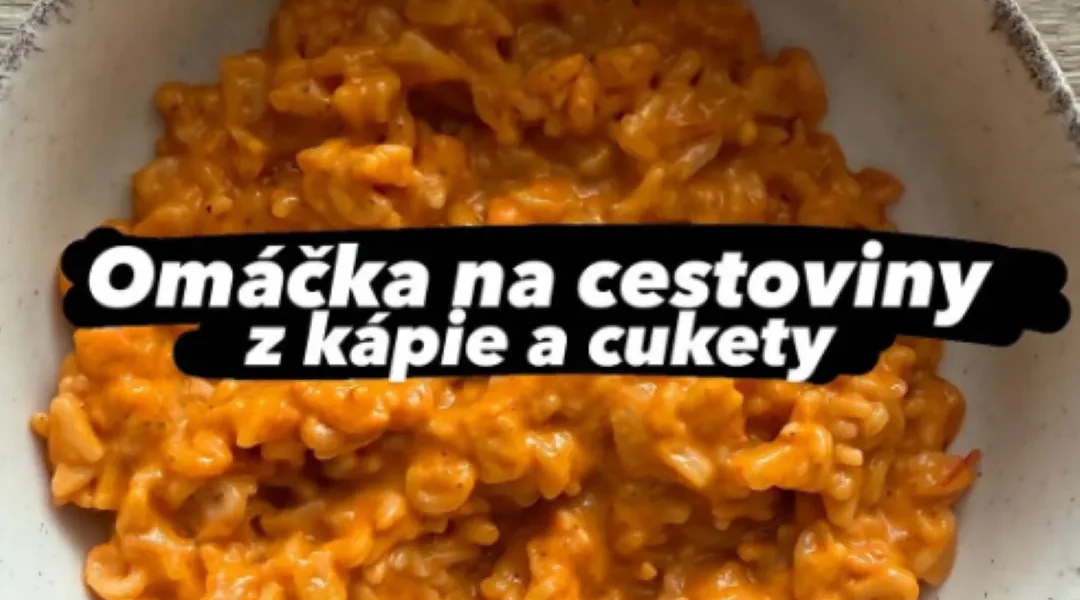 Omáčka na cestoviny z kápie a cukety